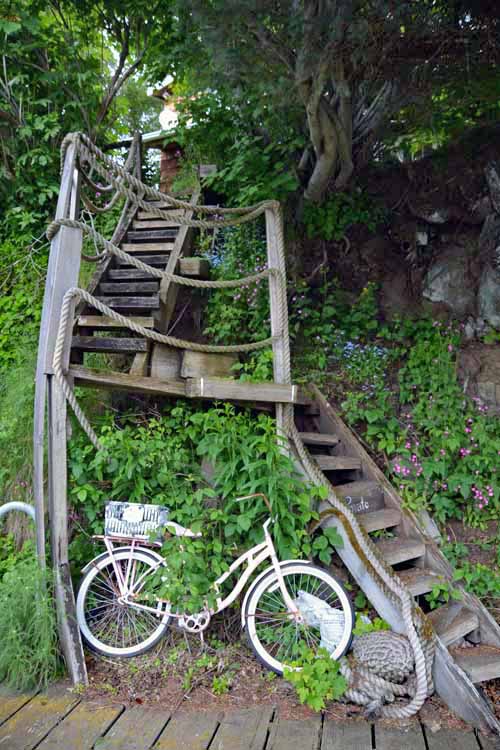 bike and stairs